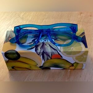 Caddis progressive D28 readers 2.5 in La Paz Blue, eyeglasses NWT